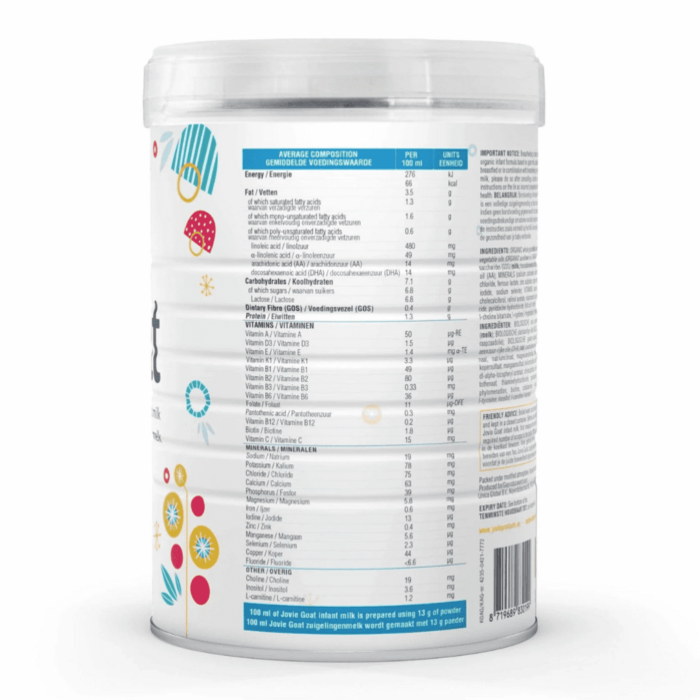 Jovie Stage 1 Organic Goat Milk Formula