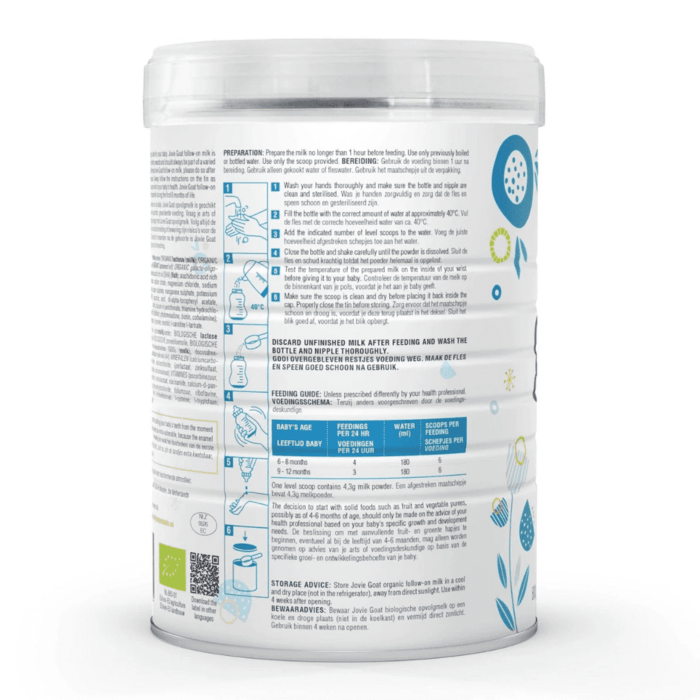 Jovie Stage 2 Organic Goat Milk Formula