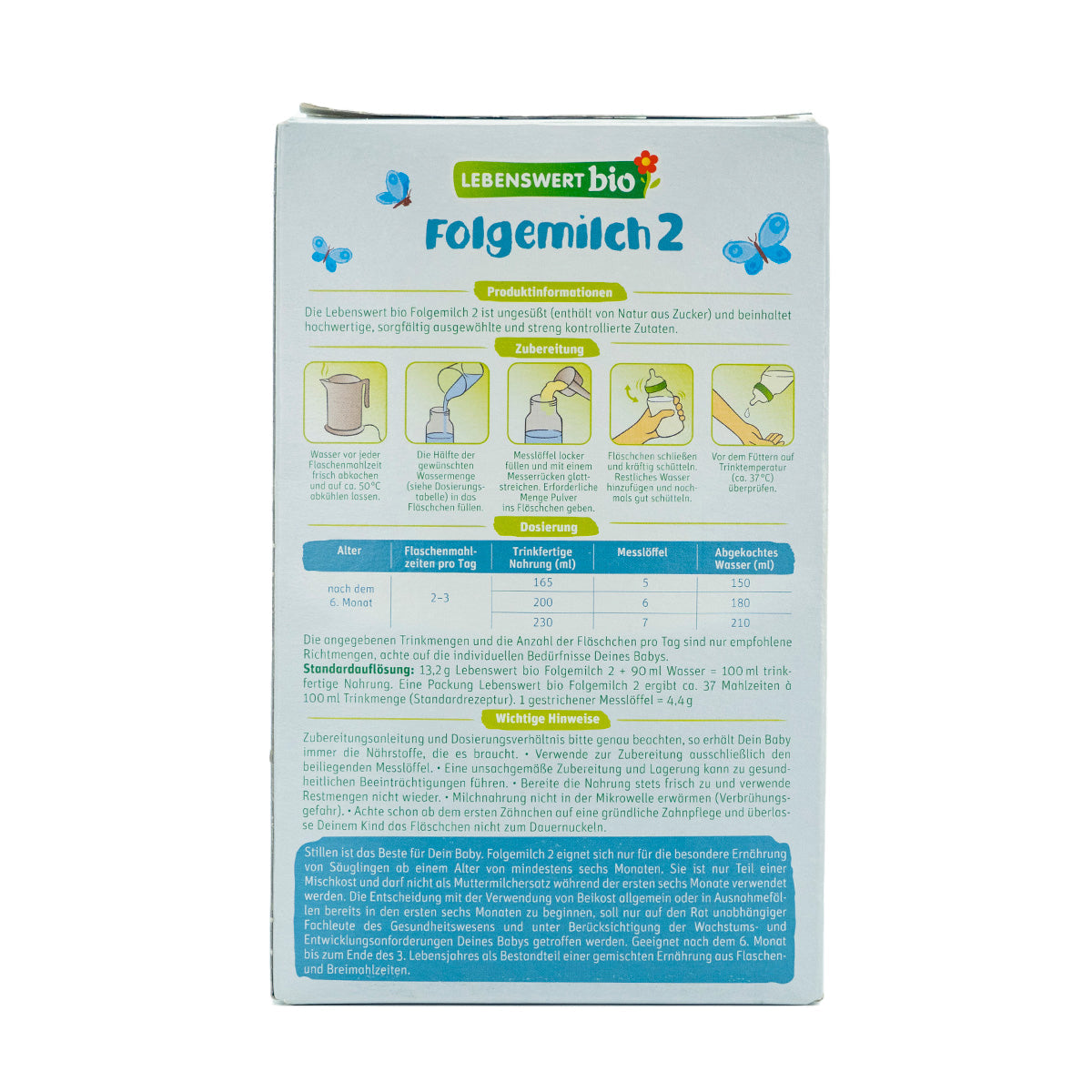 Lebenswert Organic Infant Formula Stage 2