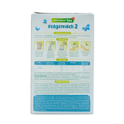 Lebenswert Organic Infant Formula Stage 2