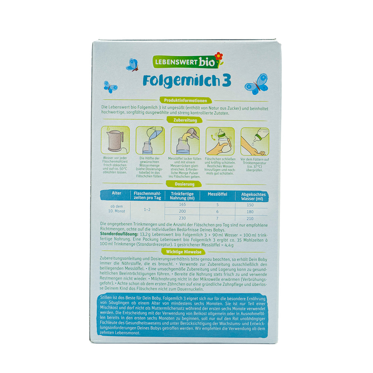 Lebenswert Organic Infant Formula Stage 3