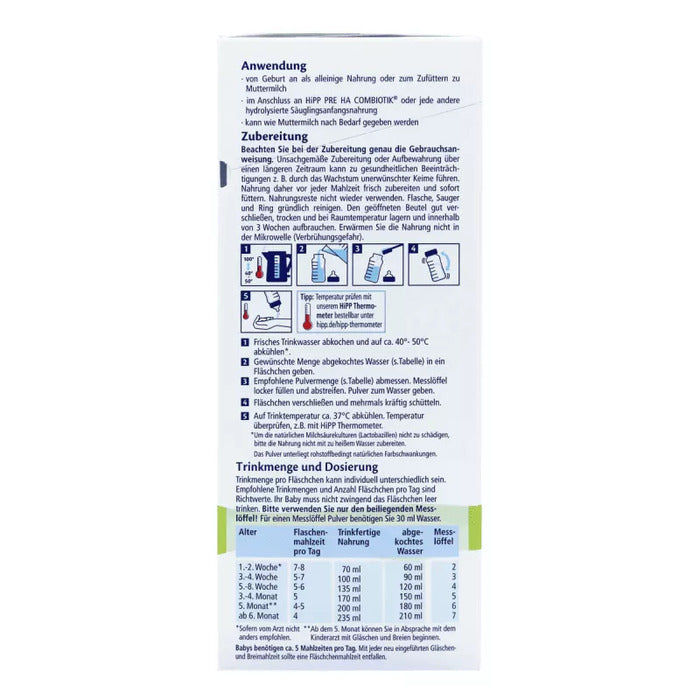 HiPP Hypoallergenic (HA) Infant Formula 1