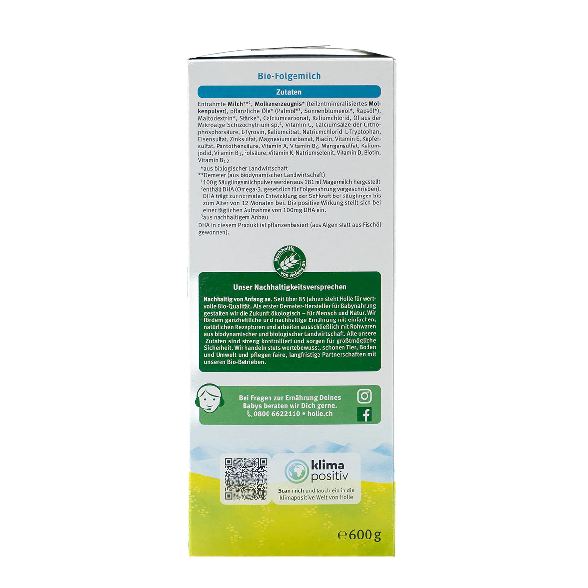 Holle Organic Infant Formula 3