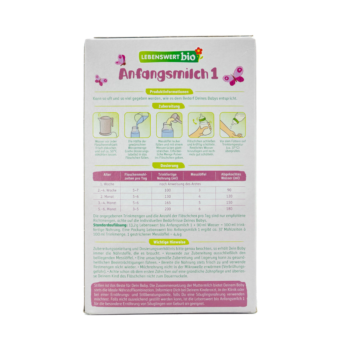 Lebenswert Organic Infant Formula Stage 1