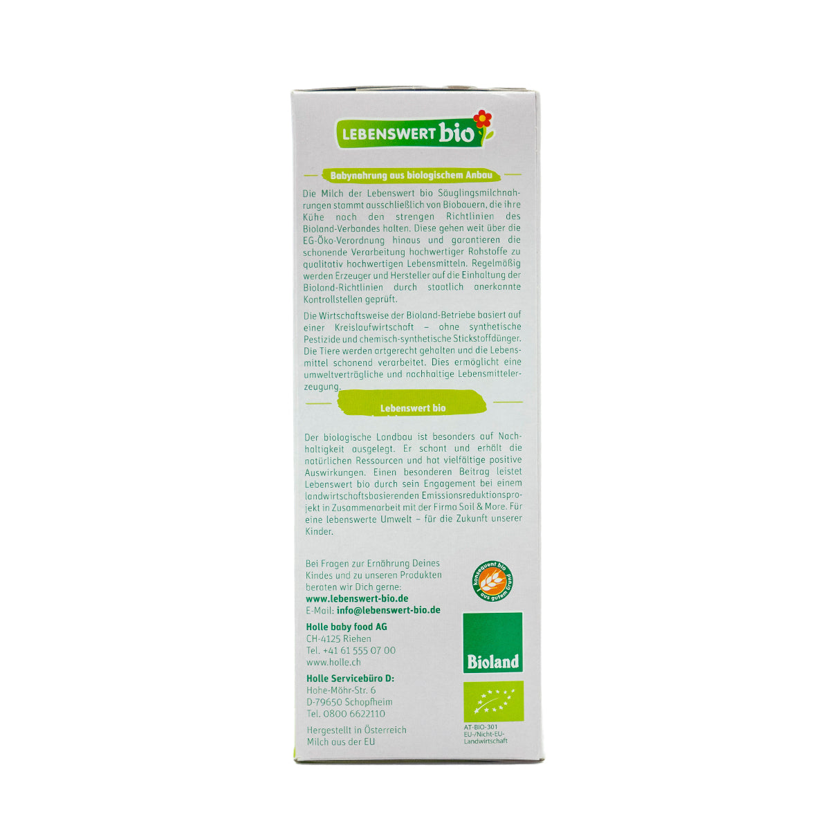 Lebenswert Organic Infant Formula Stage 1