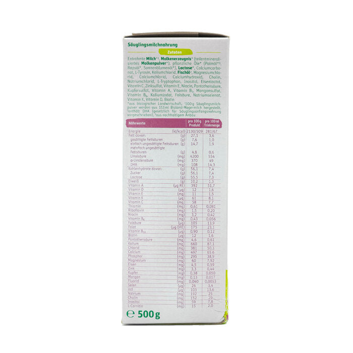 Lebenswert Organic Infant Formula Stage 1